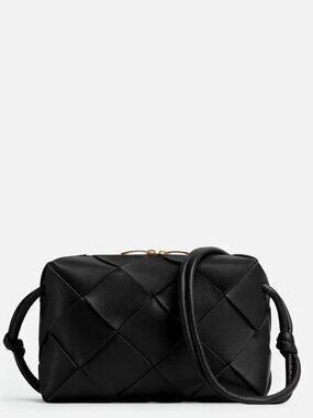 Bottega Veneta Cassette Cross Bag Cassette Mini Crossbody Bag Black